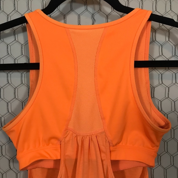 Athleta Orange Tank Top with Built-in Bra - Picture 3 of 5